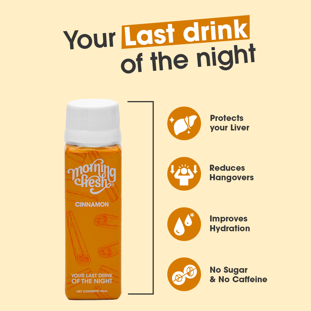 Hangover Drink in Cinnamon Flavour by Morning Fresh- Pack of 8