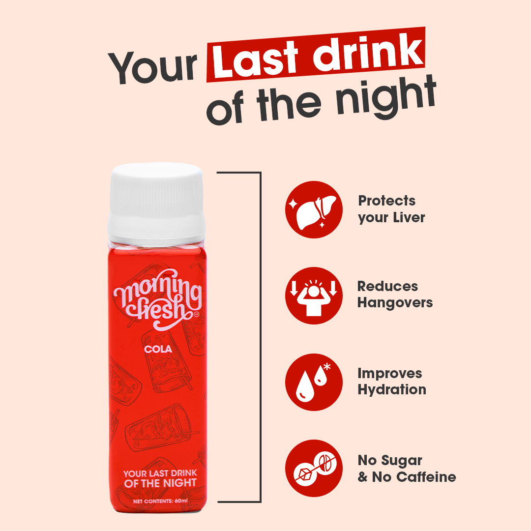 Hangover Drink in Cola Flavour by Morning Fresh- Pack of 12
